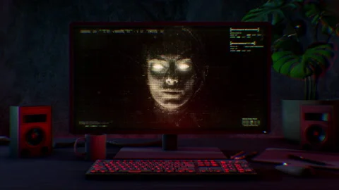 Desktop PC Artificial Intelligence Stock Footage 264609206