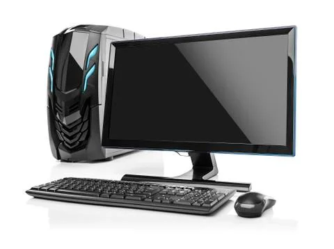 Desktop PC computer isolated. Foto stock