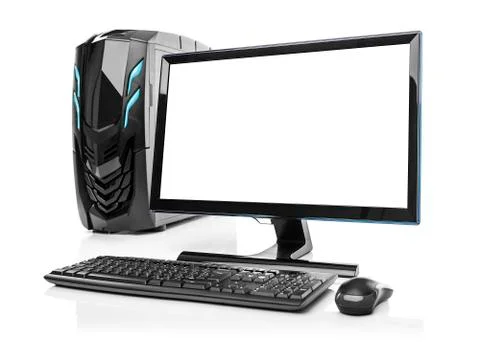 Desktop PC computer isolated. Foto stock