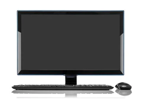 Desktop PC computer isolated. Foto stock