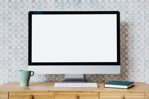 Desktop pc concept Stock Photos