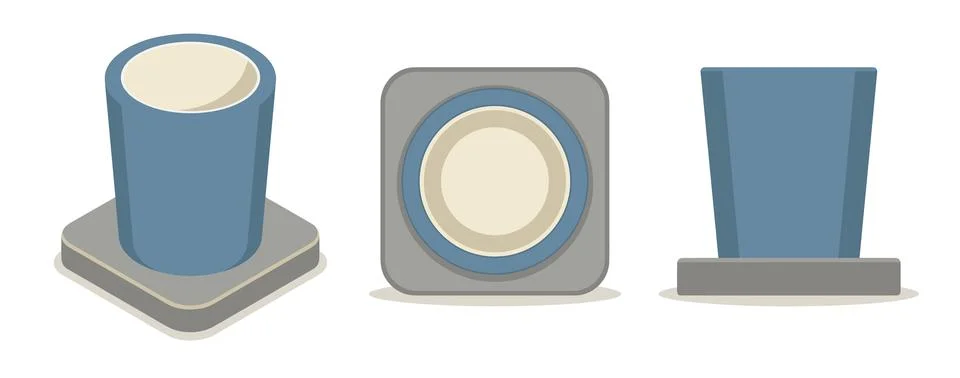 Desktop Pen Holder Stock Illustration