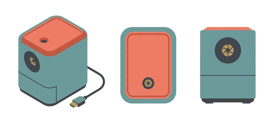 Desktop Pencil Sharpener 스톡 일러스트