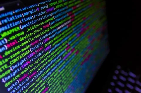 Desktop source code and Wallpaper by Computer language with coding and prog.. Stockfoto's