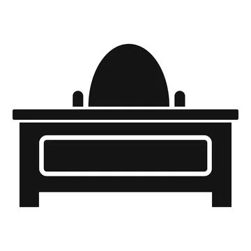Desktop space organization icon, simple style Stockillustratie