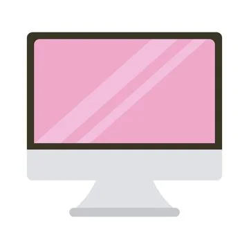 Desktop tech device Stock Illustration