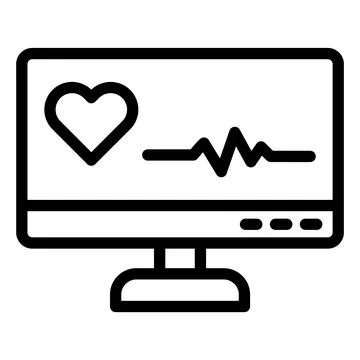 Desktop Vector Icon Design Illustration Stock Illustration