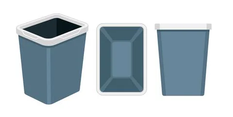 Desktop Waste Bin 스톡 일러스트