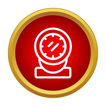 Desktop webcam icon for digital communication technology Stock Illustration