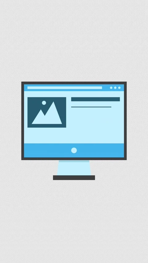 Desktop Website Interface Animation Video stock 346566387