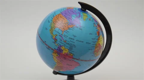 Desktop World Globe. 4K UHD Stock Footage 48339196
