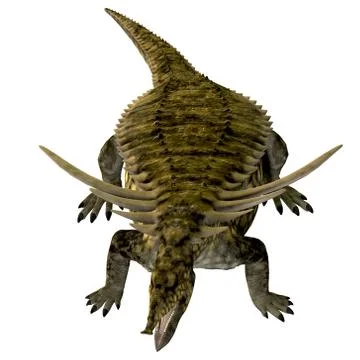 Desmatosuchus on White Stock Illustration