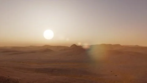 Desolate barren Mars surface Stock Footage 313834619