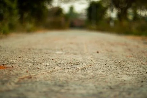 A desolate one or empty back road in a longest grave Stock Photos