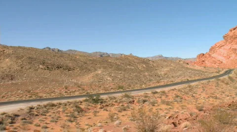 A desolate road in the Southwest Stock Footage 629577