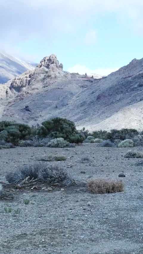 Desolate rocky landscape of a volcanic mountain 库存影片 329864841