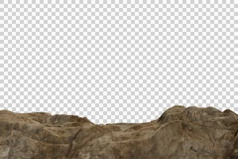 A desolate, rugged terrain of textured brown and grey geological formations.. Stock Photos