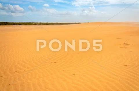 Desolate Sandy Desert Stock Photos