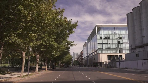 Desolate streets of Buenos Aires Stock Footage 128770599