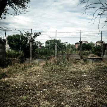 Desolate suburb landscape Stock Photos