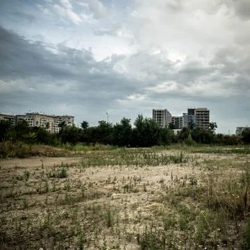 Desolate suburb landscape Stock-Fotos