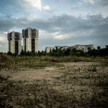 Desolate suburb landscape Foto stock