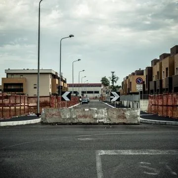 Desolate suburb landscape Stock-Fotos