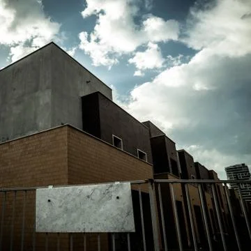 Desolate suburb landscape Stock Photos