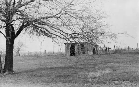 Desolate view of the North Texas plains 1978 Stock Photos