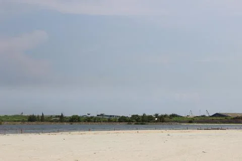 Desolated Empty Beach Stock-Fotos