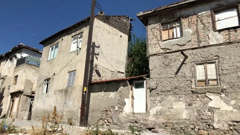 Desolated houses. Stock Footage 95540460