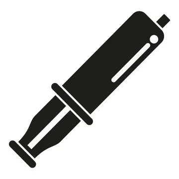 Desoldering pump icon for electronics repair work Stockillustratie
