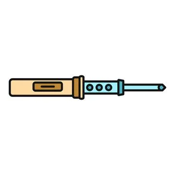 Desoldering pump tool for electronics repair and diy Stock Illustration
