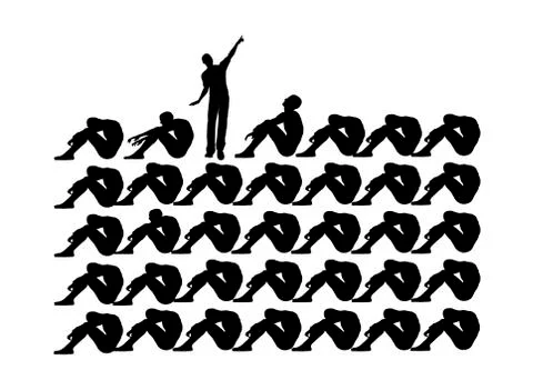Despair and Hope Stock Illustration