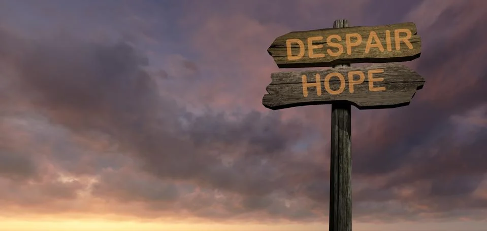 Despair - hope Stock Illustration