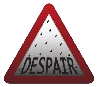 Despair Signpost Stock Illustration