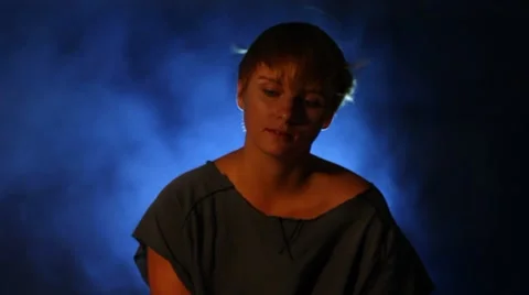 Despair woman Stock Footage 8607488