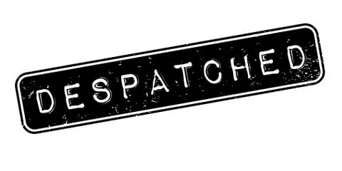 Despatched rubber stamp Stock Illustration