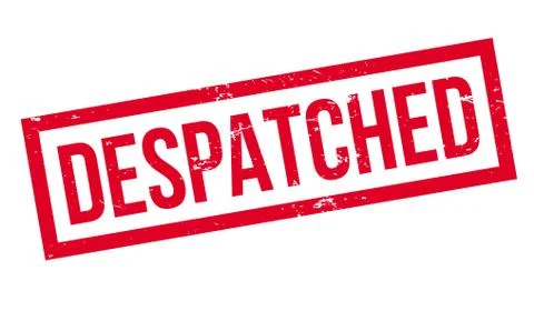 Despatched rubber stamp Stock Illustration