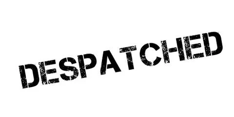 Despatched rubber stamp Stock Illustration