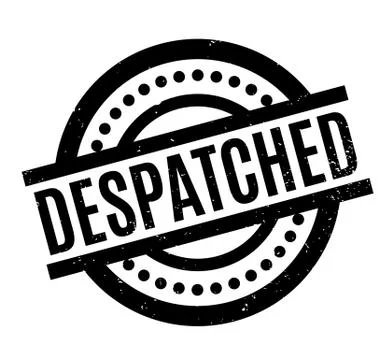 Despatched rubber stamp Illustrazione stock