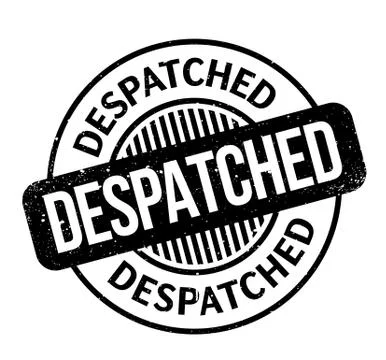 Despatched rubber stamp Stock Illustration