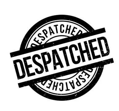 Despatched rubber stamp Stock Illustration