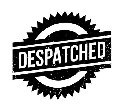 Despatched rubber stamp Stock Illustration