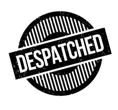 Despatched rubber stamp Stock Illustration
