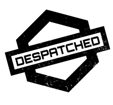 Despatched rubber stamp Stock Illustration