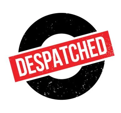 Despatched rubber stamp Stock Illustration
