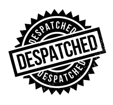 Despatched rubber stamp Stock Illustration