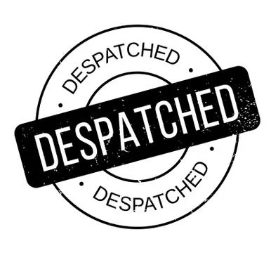 Despatched rubber stamp Stock Illustration