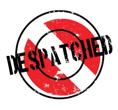 Despatched rubber stamp Stock Illustration